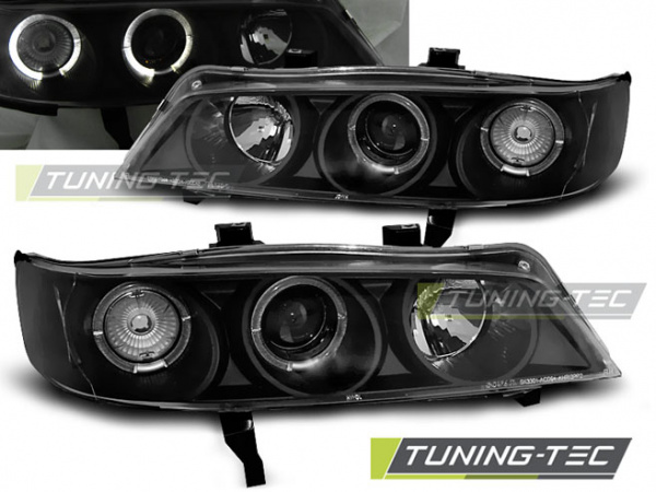 LED Angel Eyes Scheinwerfer für Honda Accord 94-97 schwarz